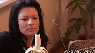 A hot german milf gets filled with cum in this pov scene.