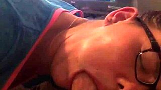 smoking whore deepthroats cock and swallows after face fucking