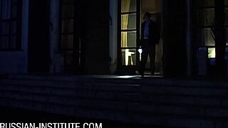 Two gorgeous teen 18+s in secret outdoor trio bent over and ridden