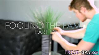 Petite Babe Receives Facial Cumshot After Massage