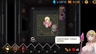 Blonde Teen Virgin Sally Bends Over for Doggystyle Creampie in Dungeon