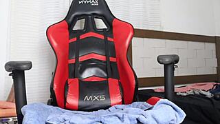 This sexy whore takes three dildos in her pussy