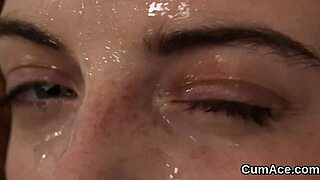i got sperm shot on my face and swallowed it all, frisky bombshell