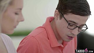 busty milf bunny madison, uh, motivates young student hard!