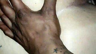 German bbw bent over in doggystyle with big black cock.