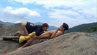 Fuck Stepsister Secretly On Family Outing!