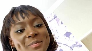 beautiful ebony babe, are her holes made for white cocks?