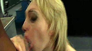 Hey, check out this interracial BBC sex with a blonde MILF! She gives blowjob, licks, handjob, fingering on that monster cock.