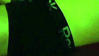 Young amateur girl rubs and sucks cock