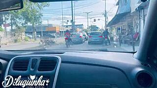 that tattooed brazilian driver was cute, so i gave him my dick outdoors?