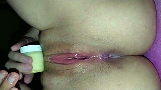 Beautiful Latina Masturbates Her Shaved Pink Pussy