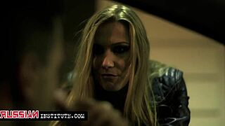 Brunette Babe Engages In Anal Threesome On Public Parking Lot