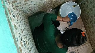 Indian girl Tabassum poses nude in the bathroom