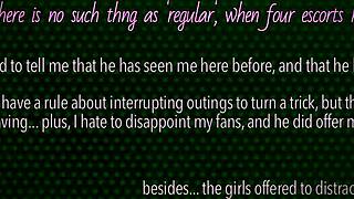 Cherrysoda sucks and fucks big black cock in club corner!