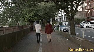 Japanese Twink's Tight Ass Gets Intense Jizz Action