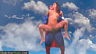 Petite 18+ Bounces On Cock!