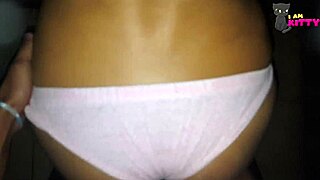 We were fucking in lingerie when he almost caught us, leading to anal and blowjobs