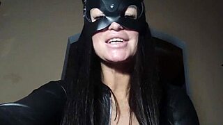 mistress dominates with dildo and squirts on face
