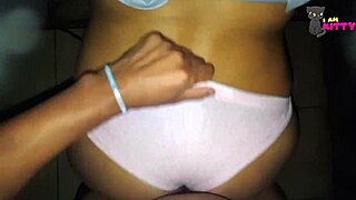 We were fucking in lingerie when he almost caught us, leading to anal and blowjobs