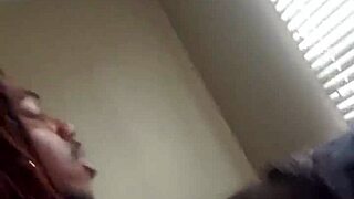 Redhead ebony babe bent over in doggystyle getting pounded hard. 😈