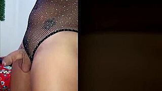 I loved filming Ts Angelique in lingerie for a custom cumshot video.