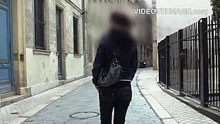 Nineteen-year-old brunette tries first porn casting