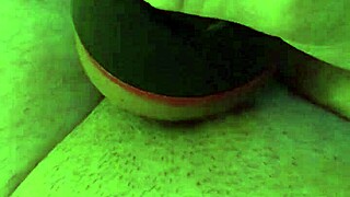 first cum inside my new toy on the sofa