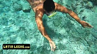 Jada Fire's natural tits milk his big white shaft