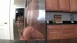 Hot teen shows natural tits in lingerie nude!