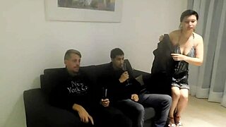 Wow, this wild esposa takes it hard in the ass from plumber and brother-in-law!