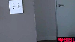 Stepbro feeds Amy Summers and fucks her doggy style