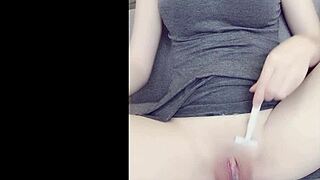 Thrill Of Shaving Teen's Smooth Asian Pussy Clean