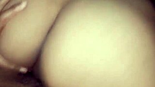 fucking without condom, boyfriend's cum spilling down my ass 😈