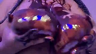 Chocolate covered ebony tits glistening with sweetness 😋🍫