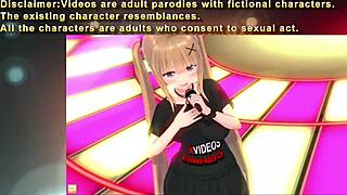 Groping Hatano Kokoro's Big Tits in Touhou Anime!