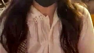 Let's flash big tits in public for a naughty Christmas night.