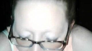 Amateur wife gives detailed blowjob in homemade setting, sucking cock passionately