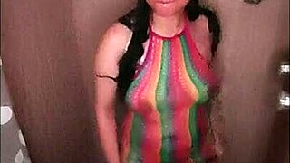 lengie dancing and playing in shower