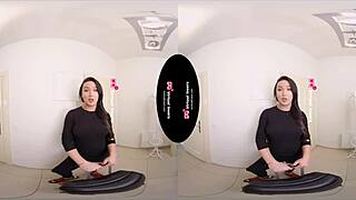 crossdresser says, stroking my dick in virtual pov