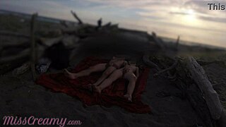 Wife caught masturbating on nude beach 😏