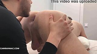 Straight married guy tries gay tongue first time!