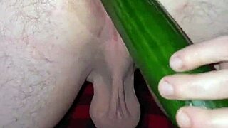 whoa, watch this 15” cucumber vanish in extreme anal stretching! 🥒