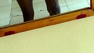 I stroke my meat in the mirror