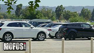 Stranded teen Gianna Dior sucks Kyle Mason's cock in trouble maker scene