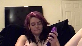Amateur young girl fingers pussy with toys.