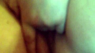 Intriguing overweight woman engages in playful activity with unique challenges