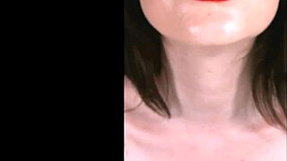 She offered to help him cum over her face with her big tits.