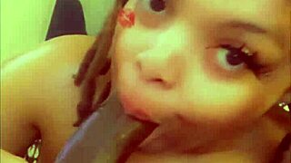 Ebony milf made him cum inside pussy!