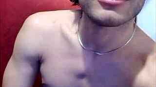 Gay guy shows his face in action!