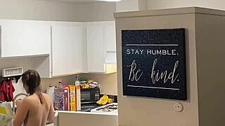 My sexy white maid flaunts her big tits and ass solo. 😘